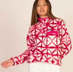 Patagonia Snap-T Synchilla fleece pullover, diamond dancer, size small